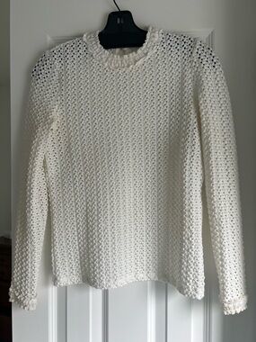 Maje Crochet Knit Top (1)